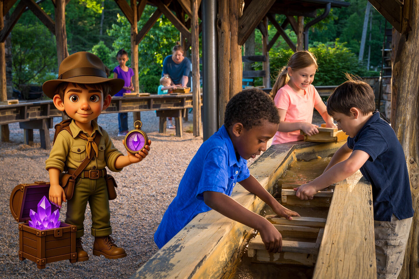 Riviere aux tresors - Attraction ludique et pedagogique pour les familles et scolaires